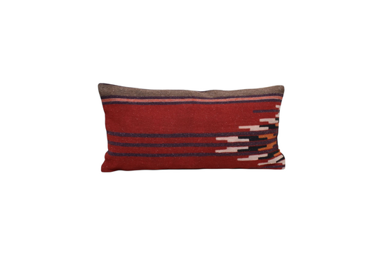 Yeni El Dokuma Dekoratif Lumbar Kilim Kırlent Yastık Kılıfı 6182