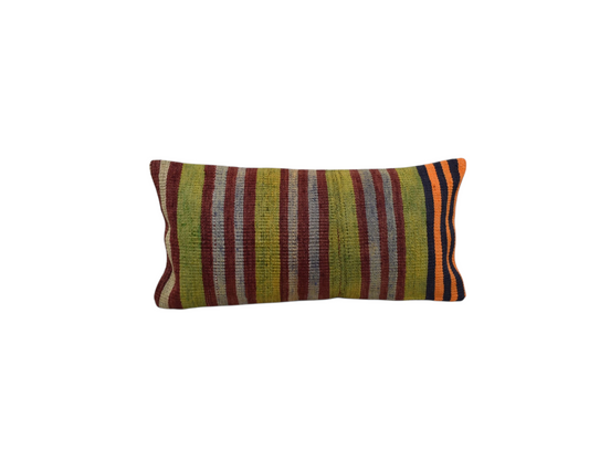 Yeni El Dokuma Dekoratif Lumbar Kilim Kırlent Yastık Kılıfı 6184