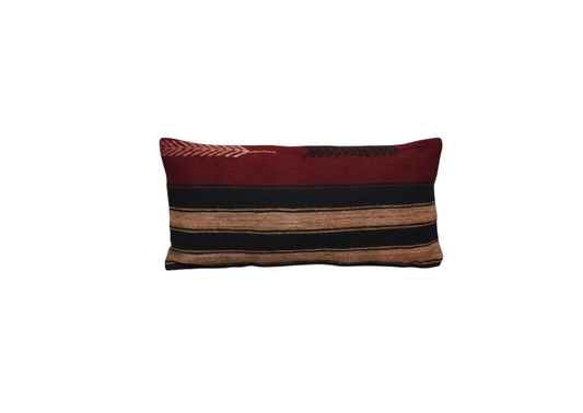 Yeni El Dokuma Dekoratif Lumbar Kilim Kırlent Yastık Kılıfı 6187