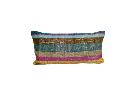 Yeni El Dokuma Dekoratif Lumbar Kilim Kırlent Yastık Kılıfı 6189