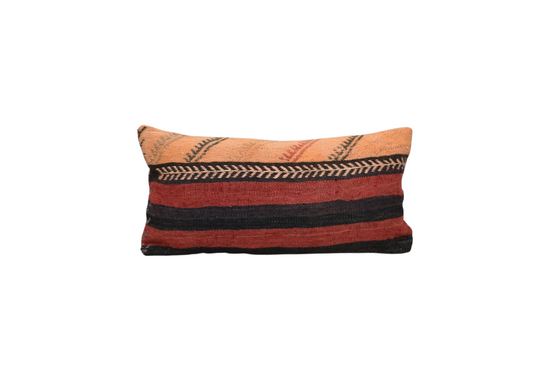 Yeni El Dokuma Dekoratif Lumbar Kilim Kırlent Yastık Kılıfı 6190