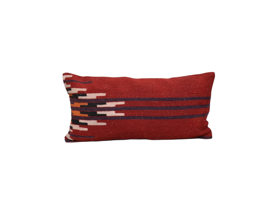 Yeni El Dokuma Dekoratif Lumbar Kilim Kırlent Yastık Kılıfı 6193