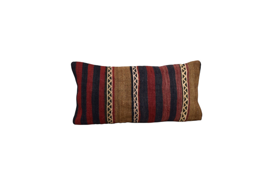 Yeni El Dokuma Dekoratif Lumbar Kilim Kırlent Yastık Kılıfı 6195