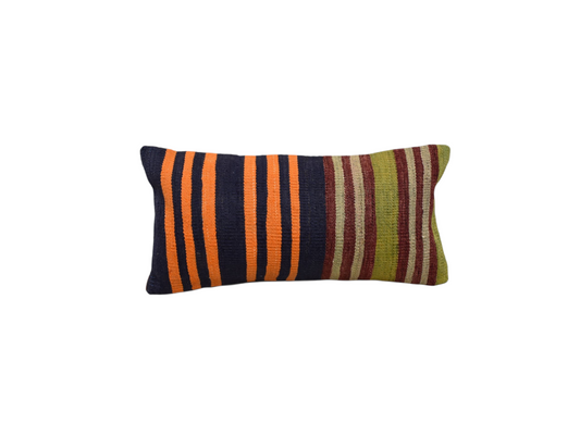 Yeni El Dokuma Dekoratif Lumbar Kilim Kırlent Yastık Kılıfı 6197