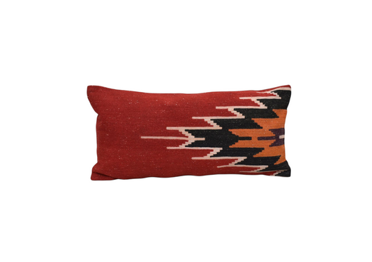 Yeni El Dokuma Dekoratif Lumbar Kilim Kırlent Yastık Kılıfı 6199