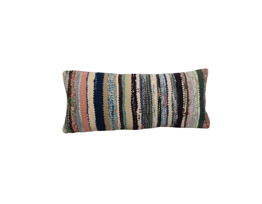 Yeni El Dokuma Dekoratif Lumbar Kilim Kırlent Yastık Kılıfı 6201
