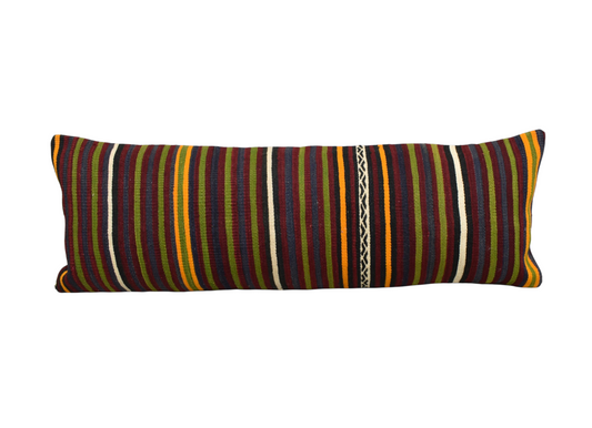 Yeni El Dokuma Dekoratif Lumbar Kilim Kırlent Yastık Kılıfı 6208