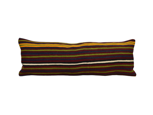 Yeni El Dokuma Dekoratif Lumbar Kilim Kırlent Yastık Kılıfı 6210