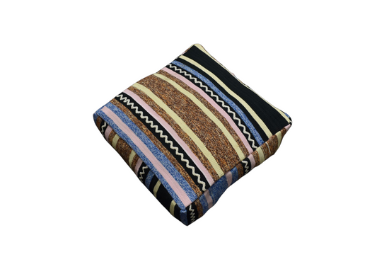 Yeni El Dokuma Dekoratif Puf Köşe Minderi Kırlent Kılıfı Kilim 6224