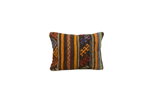 Yeni El Dokuma Dekoratif Kilim Kırlent Yastık Kılıfı 6229