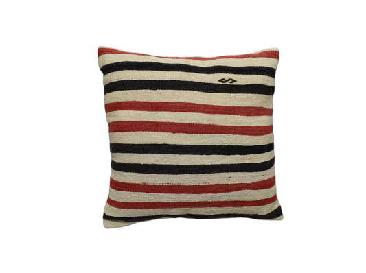 Yeni El Dokuma Dekoratif Kilim Kırlent Yastık Kılıfı 6235
