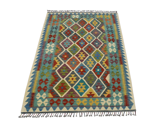Yeni El Dokuma İhtişamlı Kemaliye Horasan Türkmenleri Yün Kilim 6254