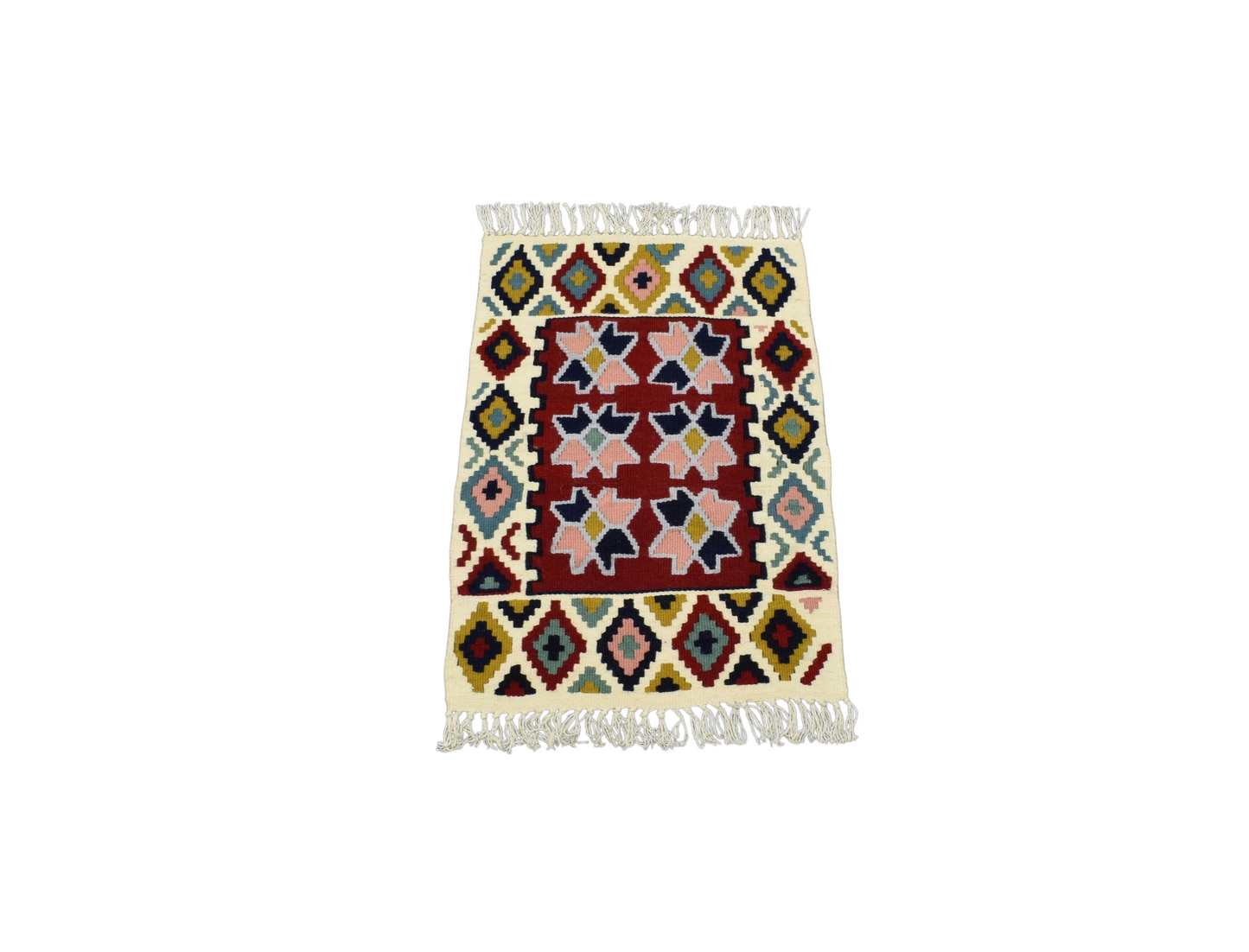 Yeni El Dokuma Benzersiz Telefon Altı Pınarbaşı Kayseri Yün Kilim 6255