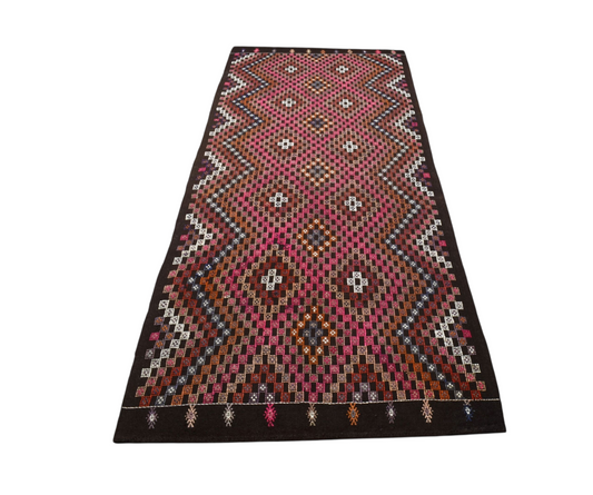 El Dokuma Nadir Karapınar Yörük Yolluk Yün Kilim 6265