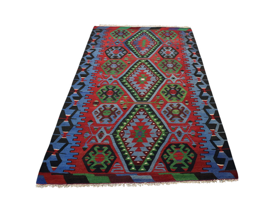 El Dokuma Zarif Pamukkale Denizli Yörük Yün Kilim 6275