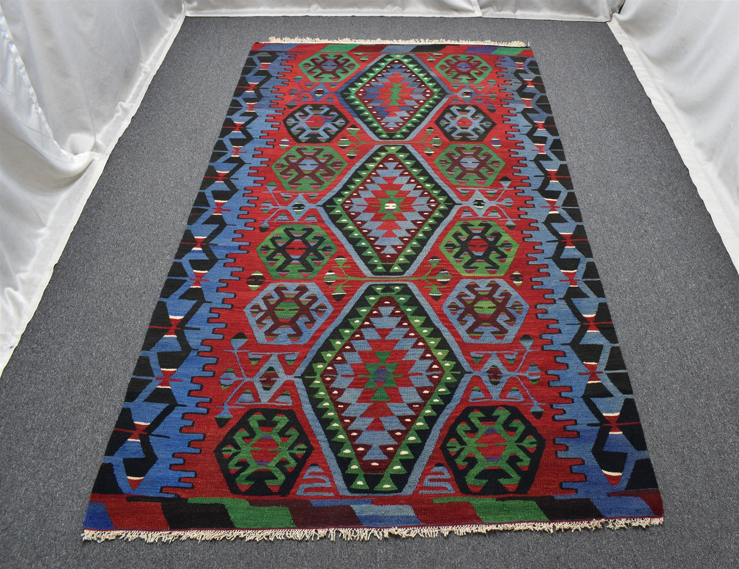 El Dokuma Zarif Pamukkale Denizli Yörük Yün Kilim 6275