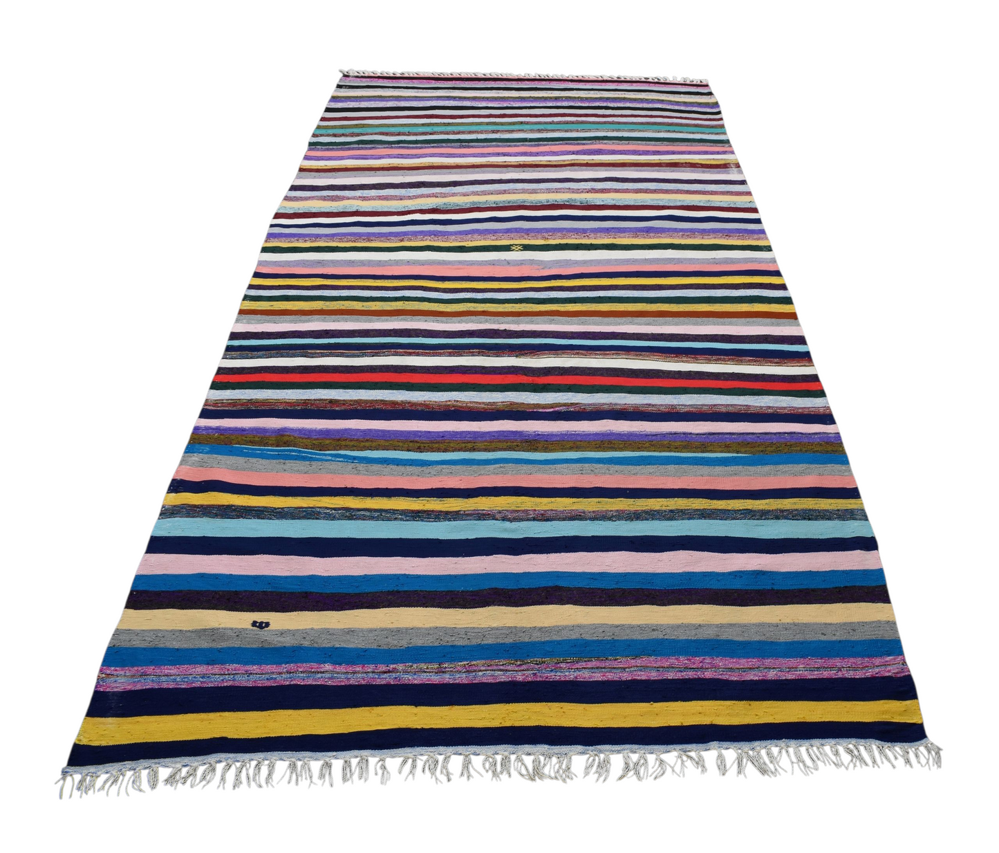 Yeni El Dokuma Yekpare Tek Parça Bukleli Pamuklu Kilim 6286