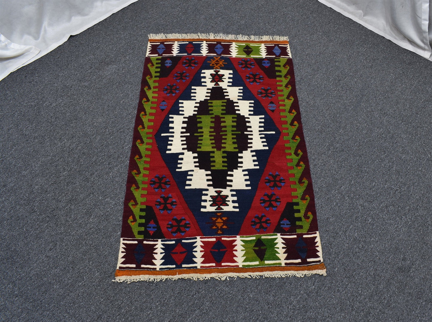 Yeni El Dokuma Ender Niğde Çukurkuyu Yün Kilim 6297