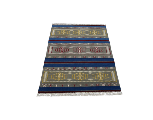Yeni El Dokuma Otantik Batı Anadolu Balıkesir Yün Kilim 6301