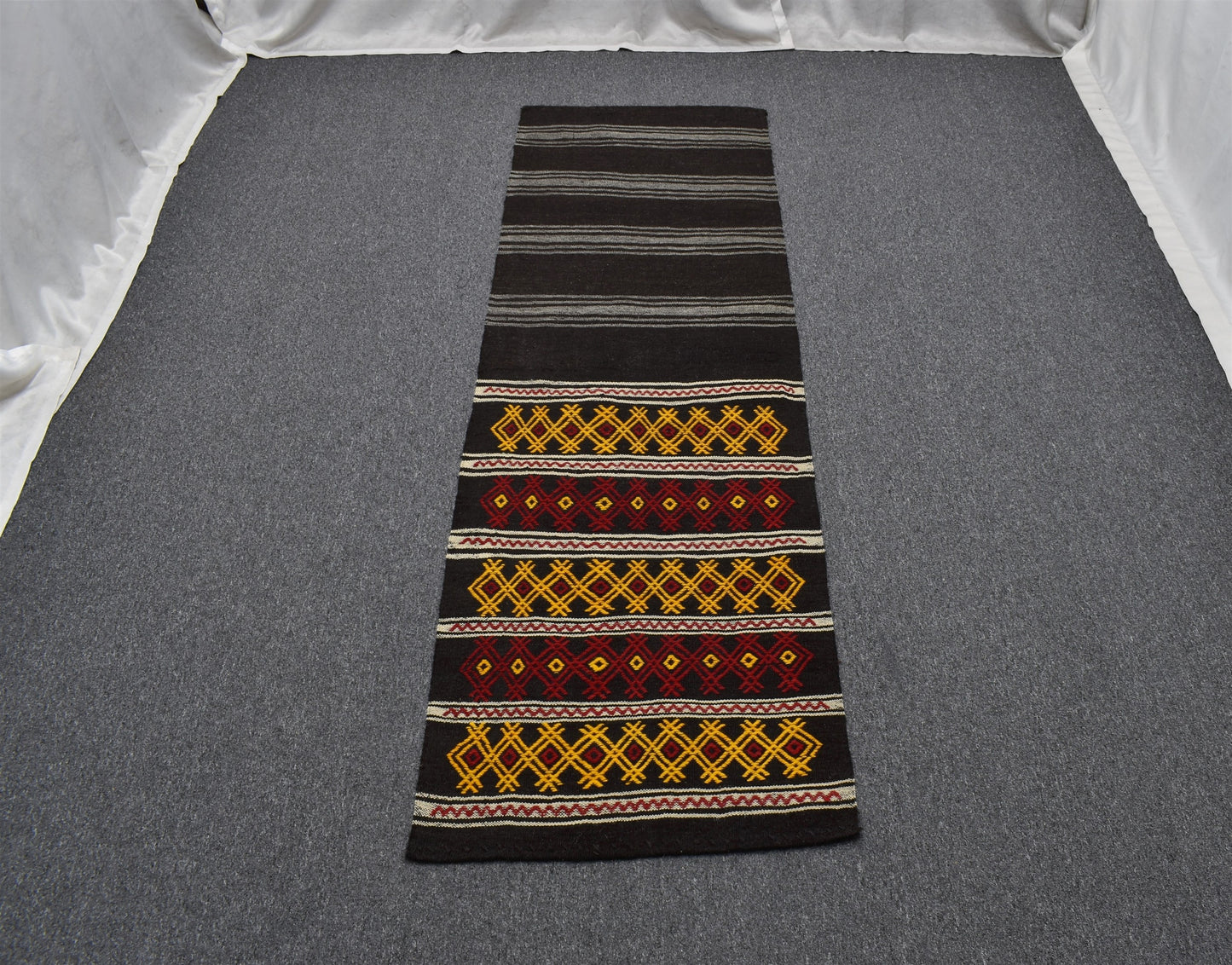 El Dokuma Nadir Otantik Kağızman Yün Yolluk Kilim 6305