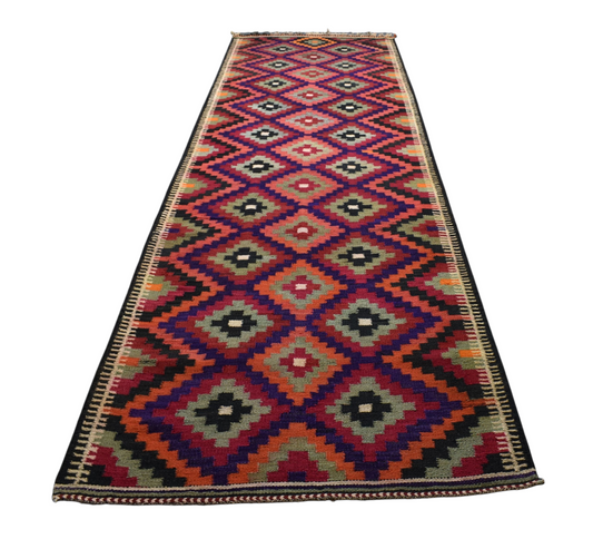 El Dokuma Enteresan Doğu Anadolu Herki Yolluk Yün Kilim 6314