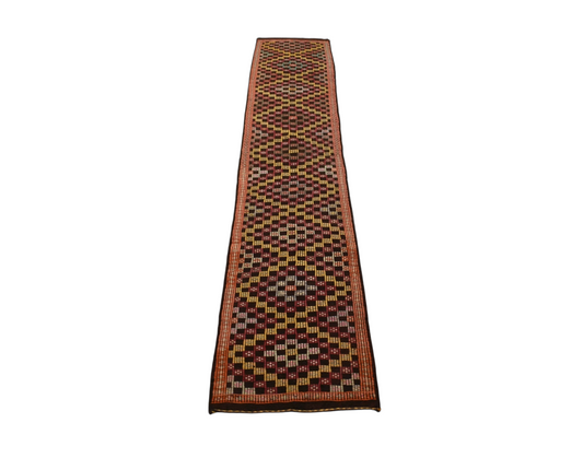El Dokuma Ender Geometrik Yörük Cecim Yolluk Yün Kilim 6328