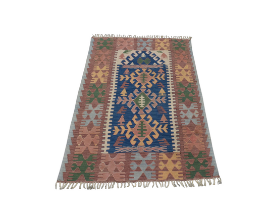 El Dokuma Farklı Otantik Balıkesir Yün Kilim 6352