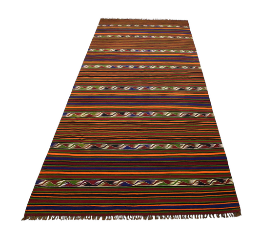 Yeni El Dokuma Şaheser Yekpare Tek Parça Yörük Yün Kilim 6360