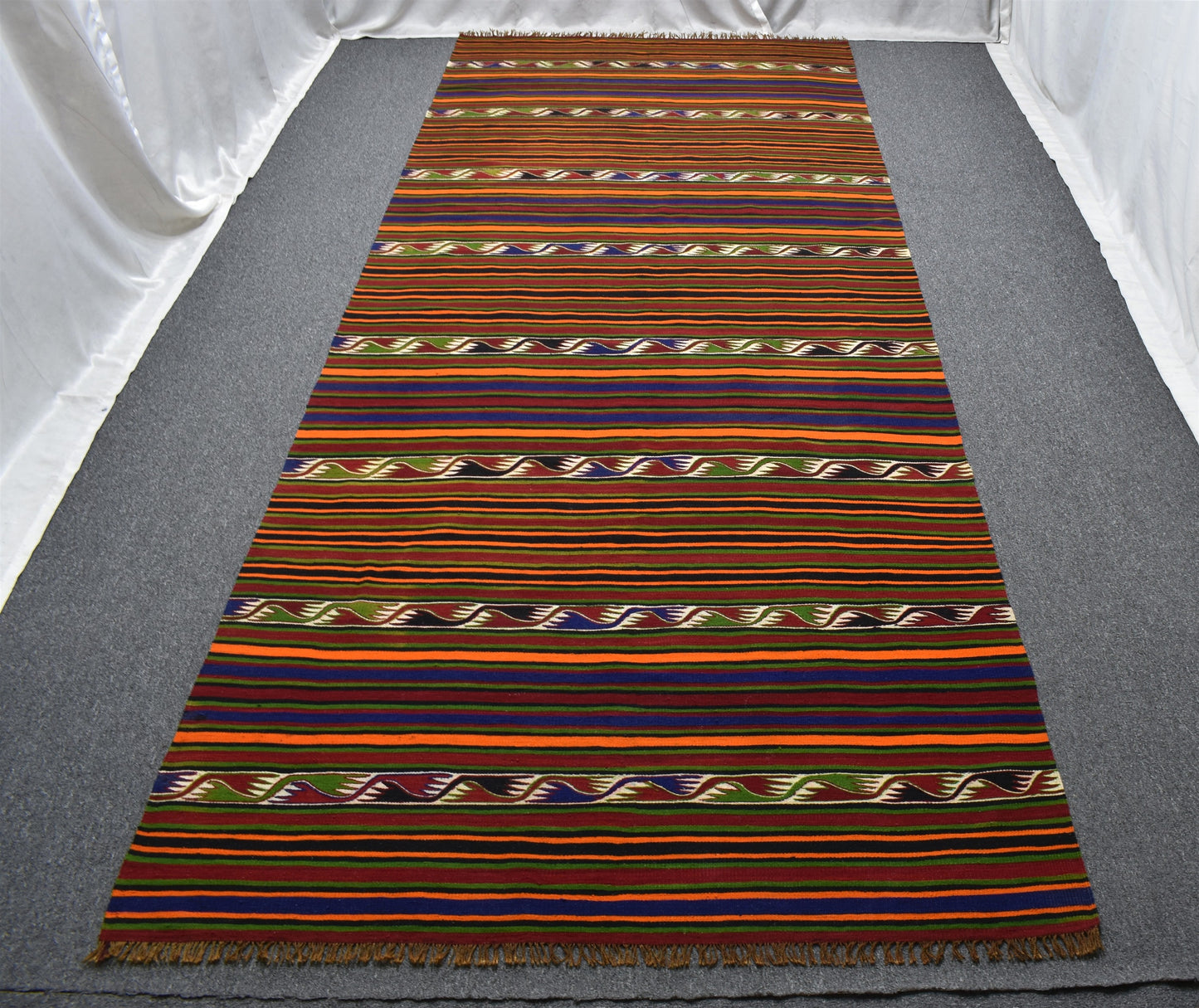 Yeni El Dokuma Şaheser Yekpare Tek Parça Yörük Yün Kilim 6360