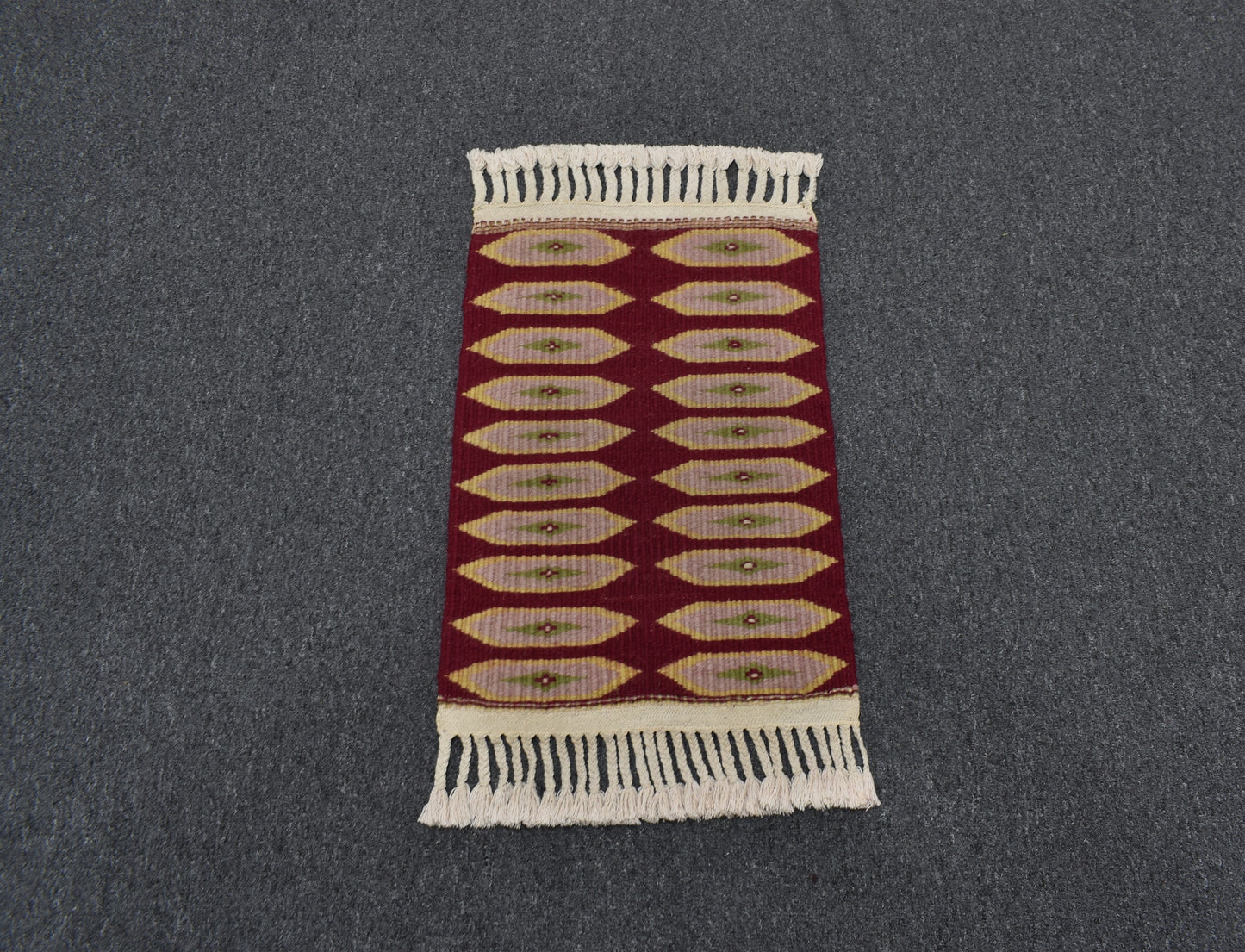 Yeni El Dokuma Benzersiz Yüncü Yörük Balıkesir Yün Kilim 6381