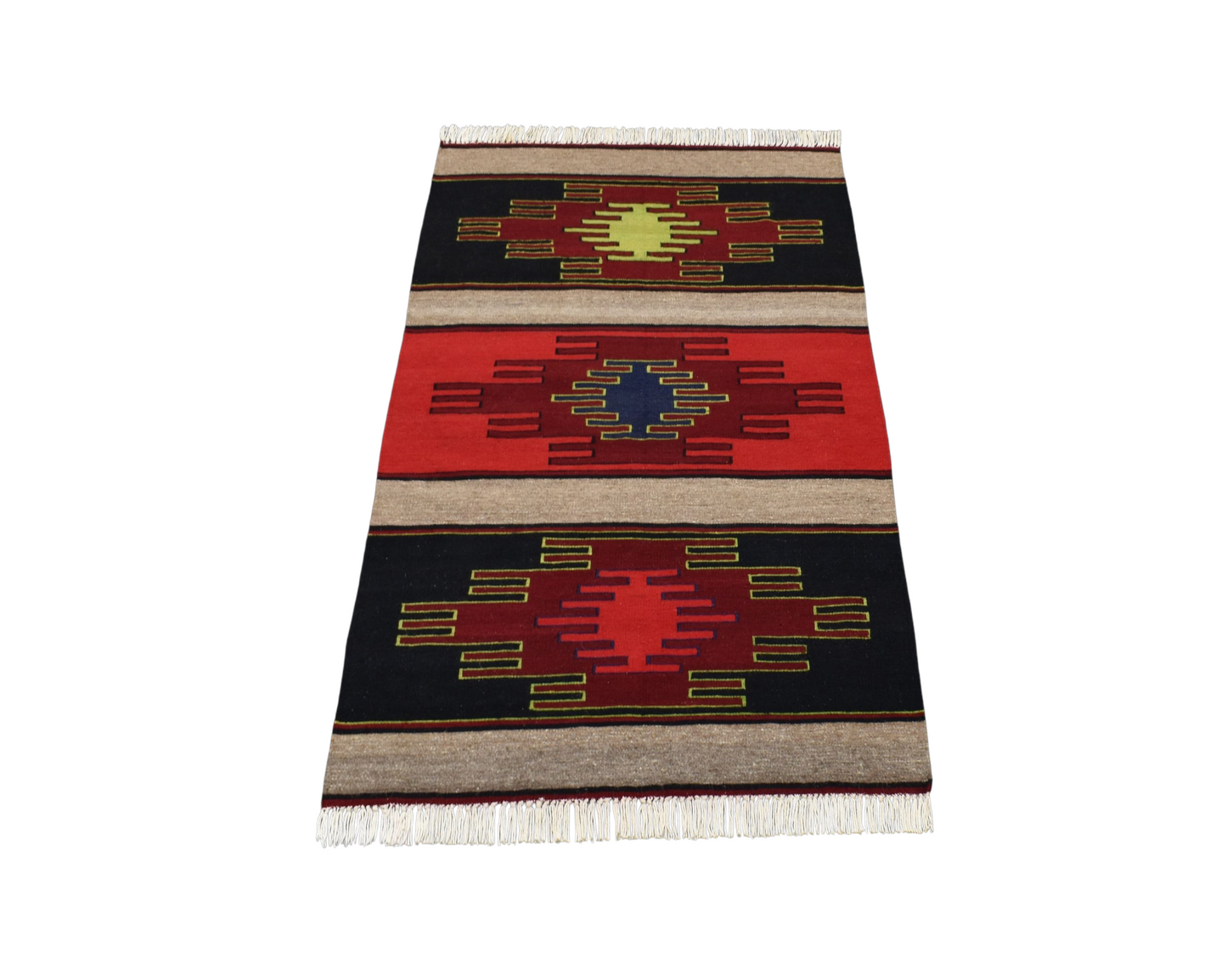 Yeni El Dokuma Görkemli Şarkışla Sivas Yün Kilim 6382