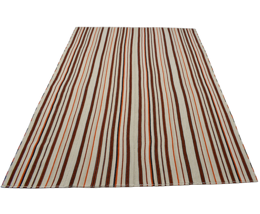 Yeni El Dokuma Otantik Sade 6m2 Kağızman Yörük Yün Kilim 6386
