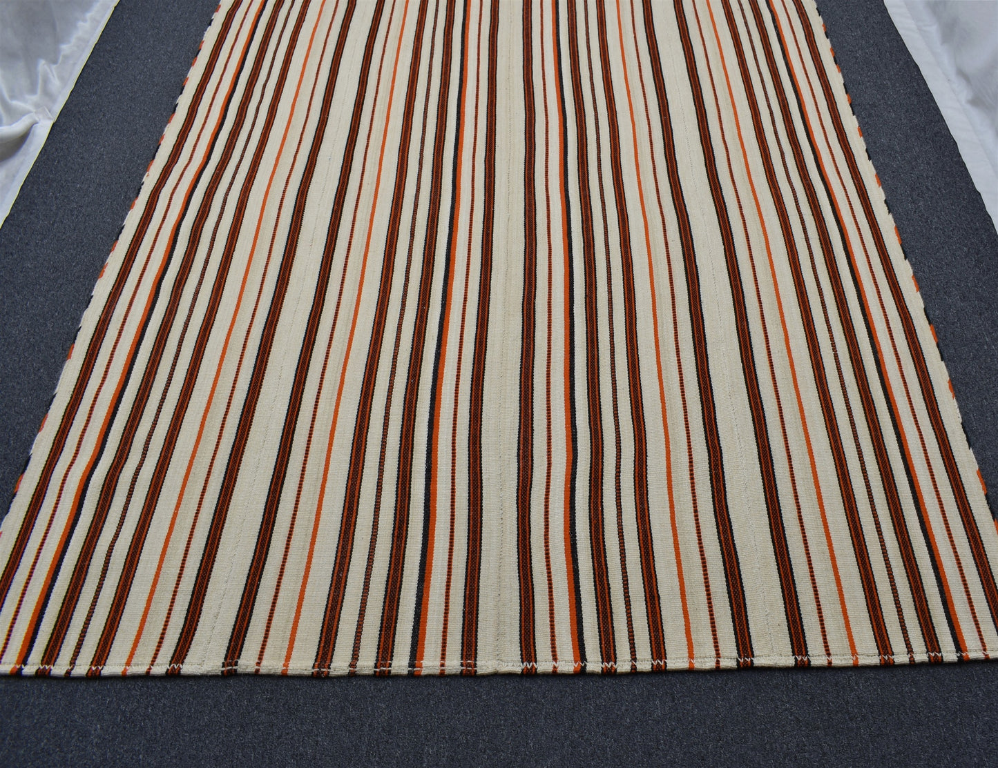 Yeni El Dokuma Otantik Sade 6m2 Kağızman Yörük Yün Kilim 6386