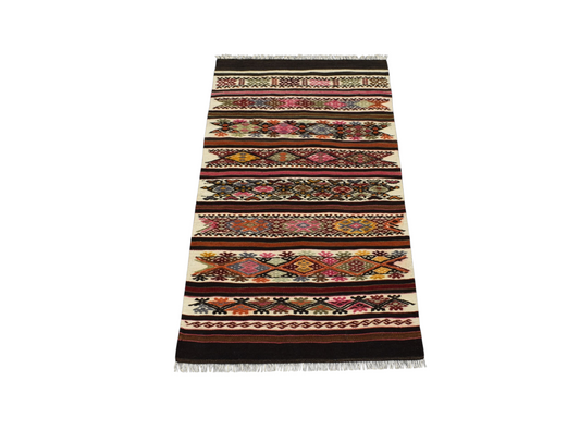 El Dokuma Enfes Otantik Aydın Çine Yün Kilim 6398