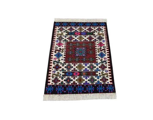 Yeni El Dokuma Nadide Cerit Yörükleri Meşhed İran Yün Kilim 6407
