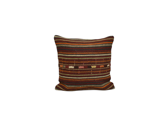 Yeni El Dokuma Dekoratif Kilim Kırlent Yastık Kılıfı 6416