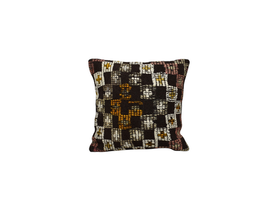 Yeni El Dokuma Dekoratif Kilim Kırlent Yastık Kılıfı 6417