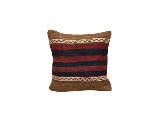 Yeni El Dokuma Dekoratif Kilim Kırlent Yastık Kılıfı 6423