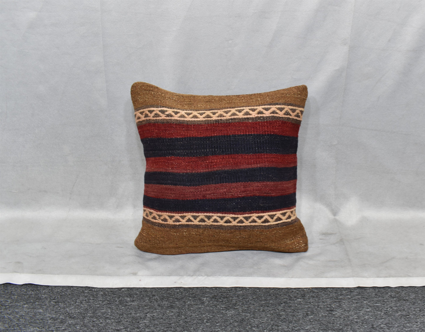 Yeni El Dokuma Dekoratif Kilim Kırlent Yastık Kılıfı 6423