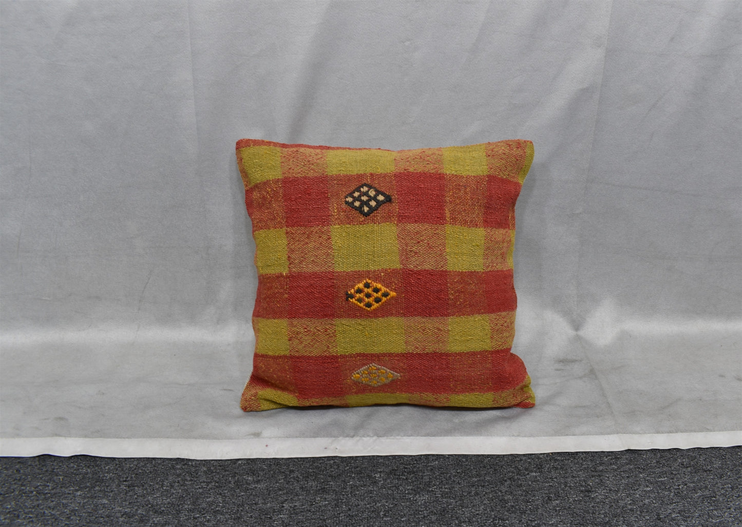 Yeni El Dokuma Dekoratif Kilim Kırlent Yastık Kılıfı 6424