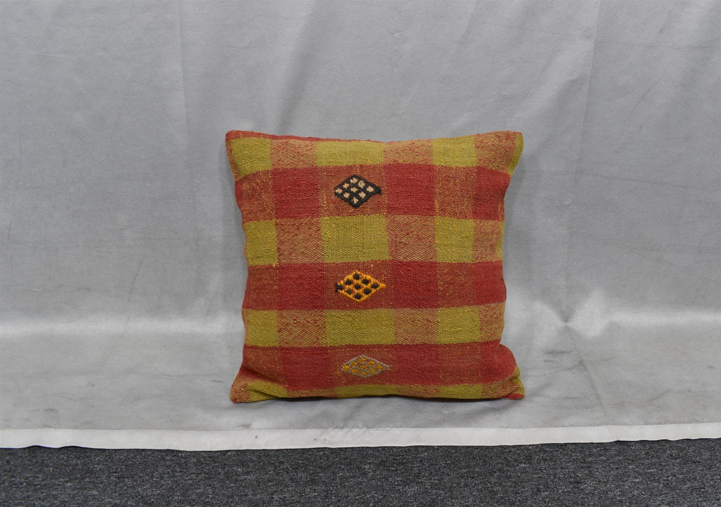 Yeni El Dokuma Dekoratif Kilim Kırlent Yastık Kılıfı 6424
