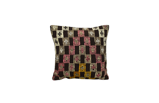Yeni El Dokuma Dekoratif Kilim Kırlent Yastık Kılıfı 6427