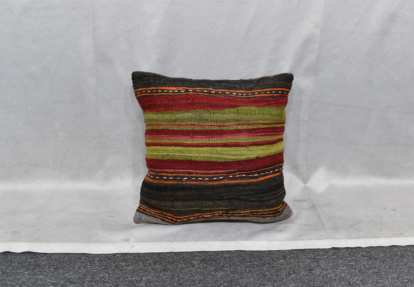 Yeni El Dokuma Dekoratif Kilim Kırlent Yastık Kılıfı 6430