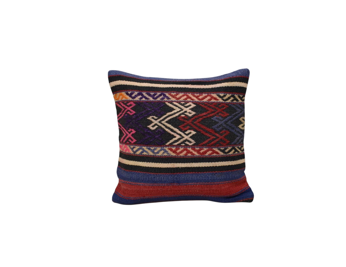 Yeni El Dokuma Dekoratif Kilim Kırlent Yastık Kılıfı 6438