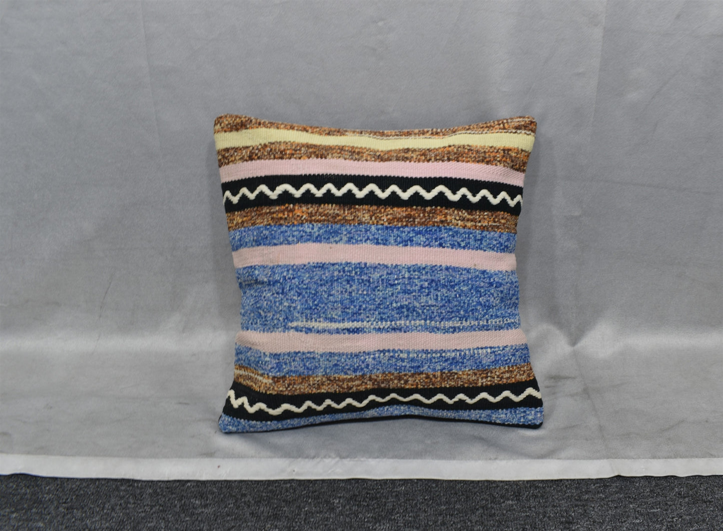 Yeni El Dokuma Dekoratif Kilim Kırlent Yastık Kılıfı 6439