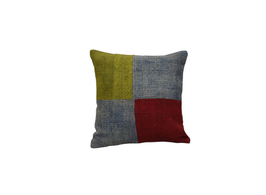Yeni El Dokuma Patchwork Kırkyama Dekoratif Kilim Kırlent Yastık Kılıfı 6442