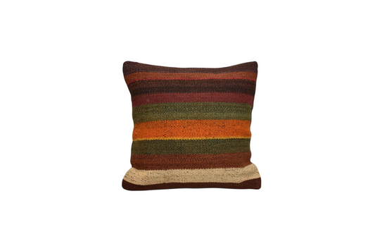Yeni El Dokuma Dekoratif Kilim Kırlent Yastık Kılıfı 6445