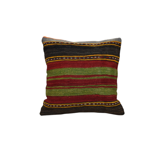 Yeni El Dokuma Dekoratif Kilim Kırlent Yastık Kılıfı 6446