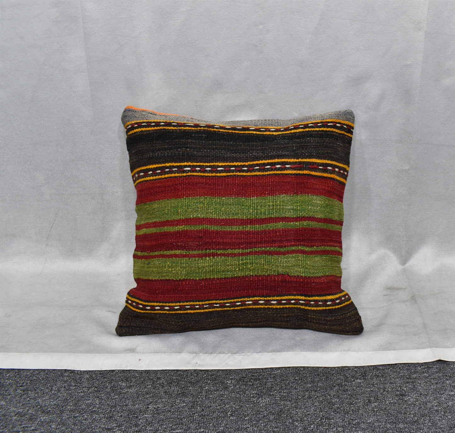 Yeni El Dokuma Dekoratif Kilim Kırlent Yastık Kılıfı 6446