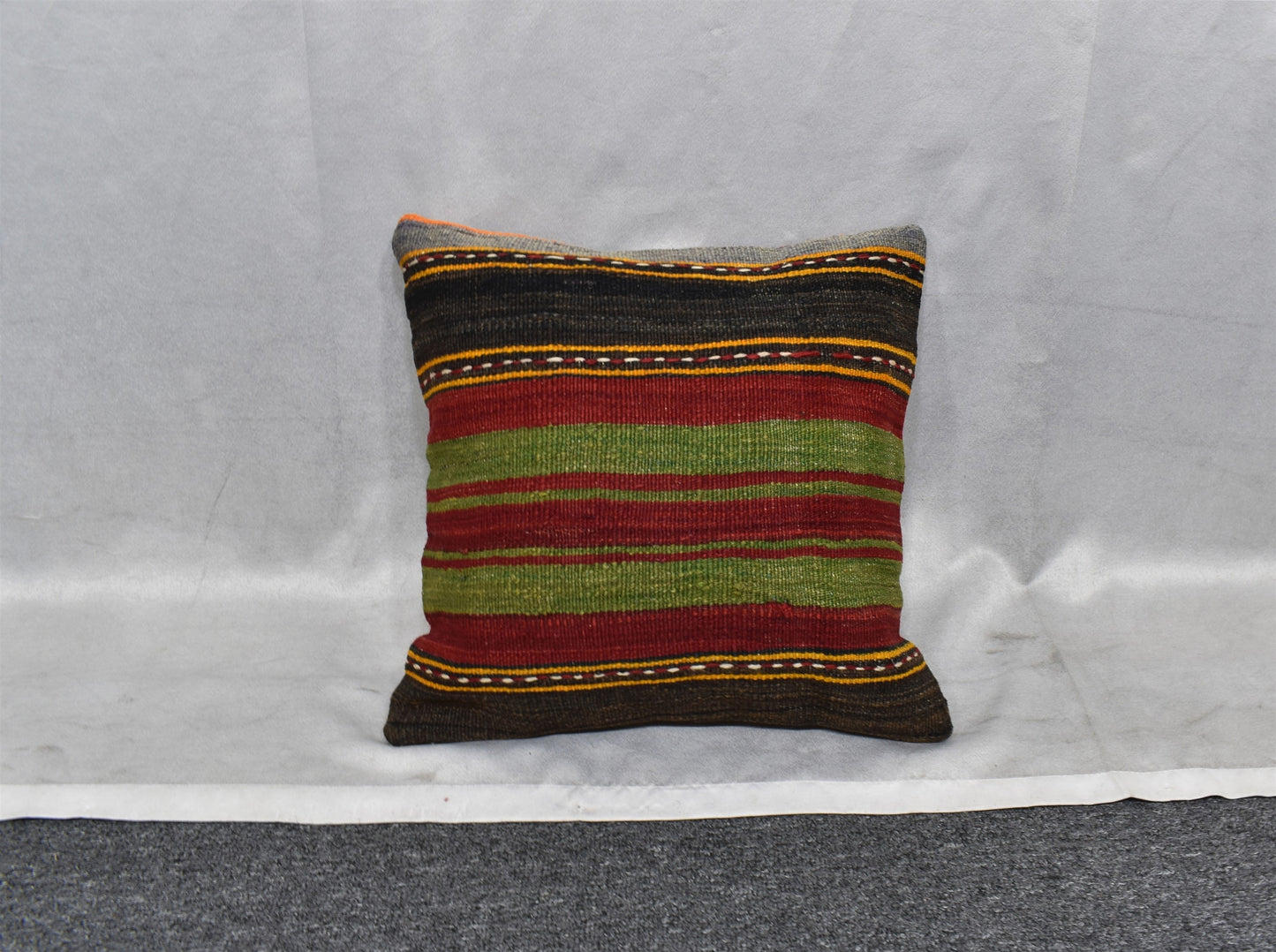 Yeni El Dokuma Dekoratif Kilim Kırlent Yastık Kılıfı 6446